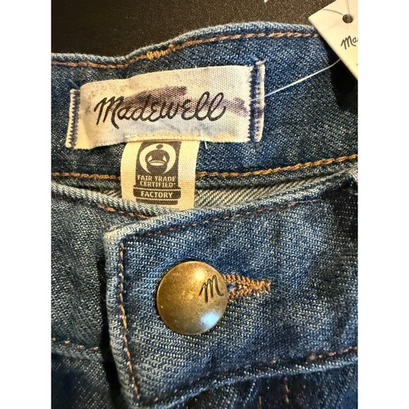 NWT Madewell Curvy Superwide-Leg Jeans 30 High Rise Wide Leg Baggy Denim Blue - Picture 4 of 12